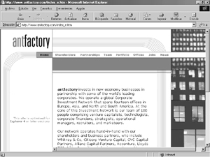 Antfactory, de la Antfactory inglesa y el Citi, tal como figura en su página de Internet. 