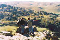 Los cerros verdes, azulados y ocres que dominan la zona de Capilla del Monte.