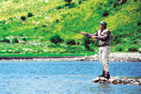 Después de una tranquila mañana de pesca, una escalada al Uritorco.