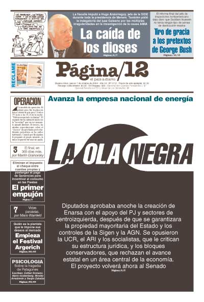 Tapa de la fecha 07-10-2004