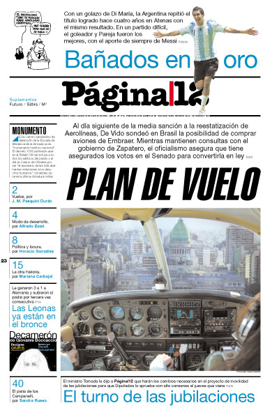 Tapa de la fecha 23-08-2008