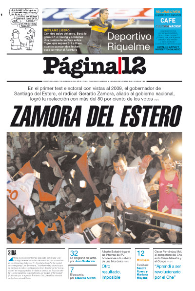 Tapa de la fecha 01-12-2008