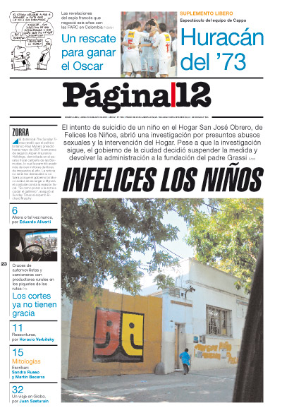 Tapa de la fecha 23-03-2009