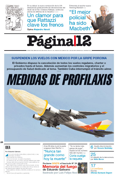 Tapa de la fecha 29-04-2009