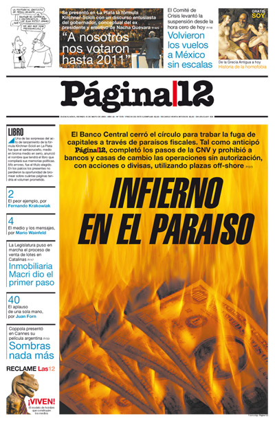 Tapa de la fecha 15-05-2009