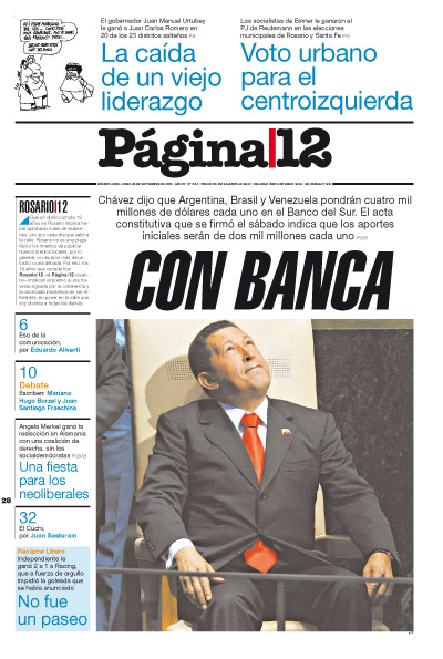 Tapa de la fecha 28-09-2009