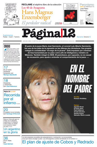 Tapa de la fecha 17-01-2010