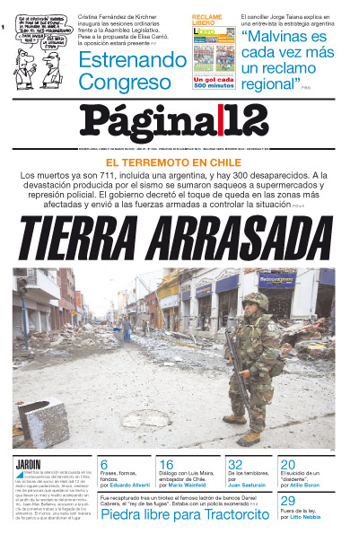 Tapa de la fecha 01-03-2010