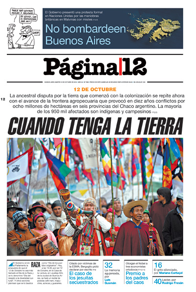 Tapa de la fecha 12-10-2010