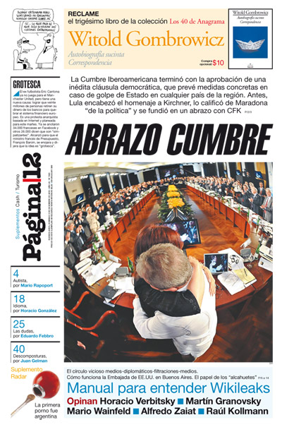 Tapa de la fecha 05-12-2010