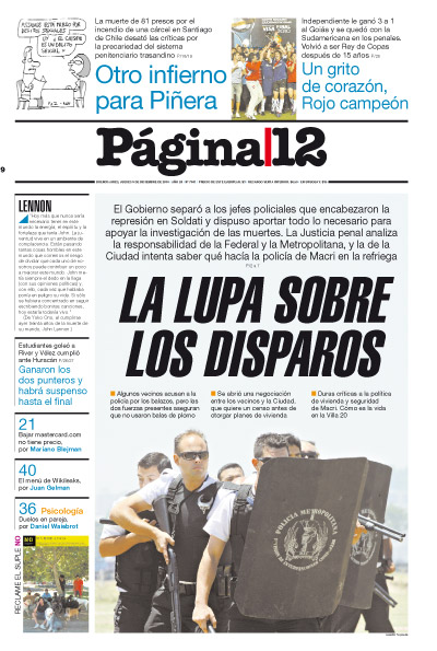 Tapa de la fecha 09-12-2010