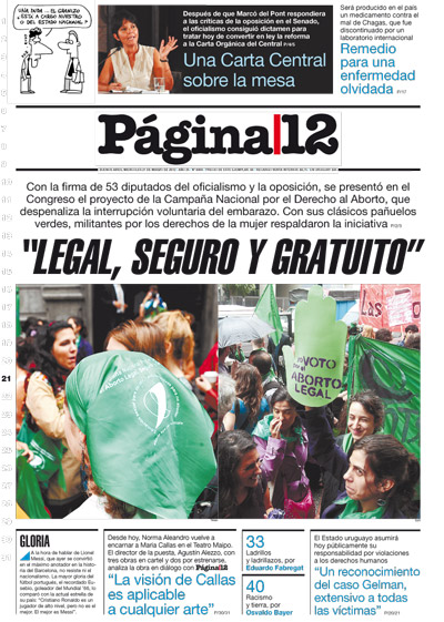 Tapa de la fecha 21-03-2012