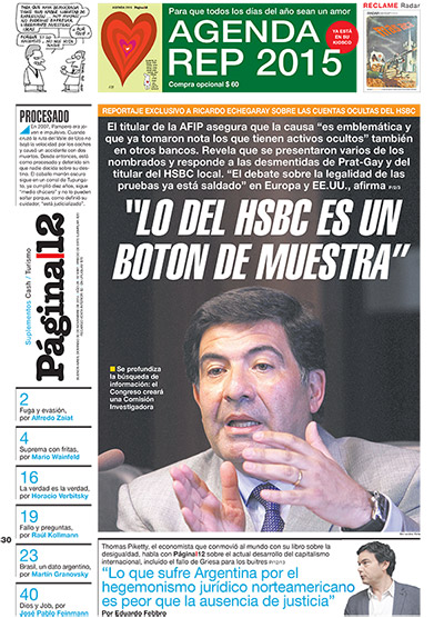 Tapa de la fecha 30-11-2014