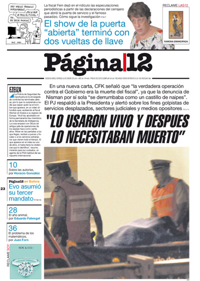 Tapa de la fecha 23-01-2015