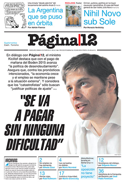 Tapa de la fecha 04-10-2015