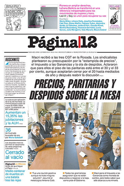 Tapa de la fecha 12-02-2016